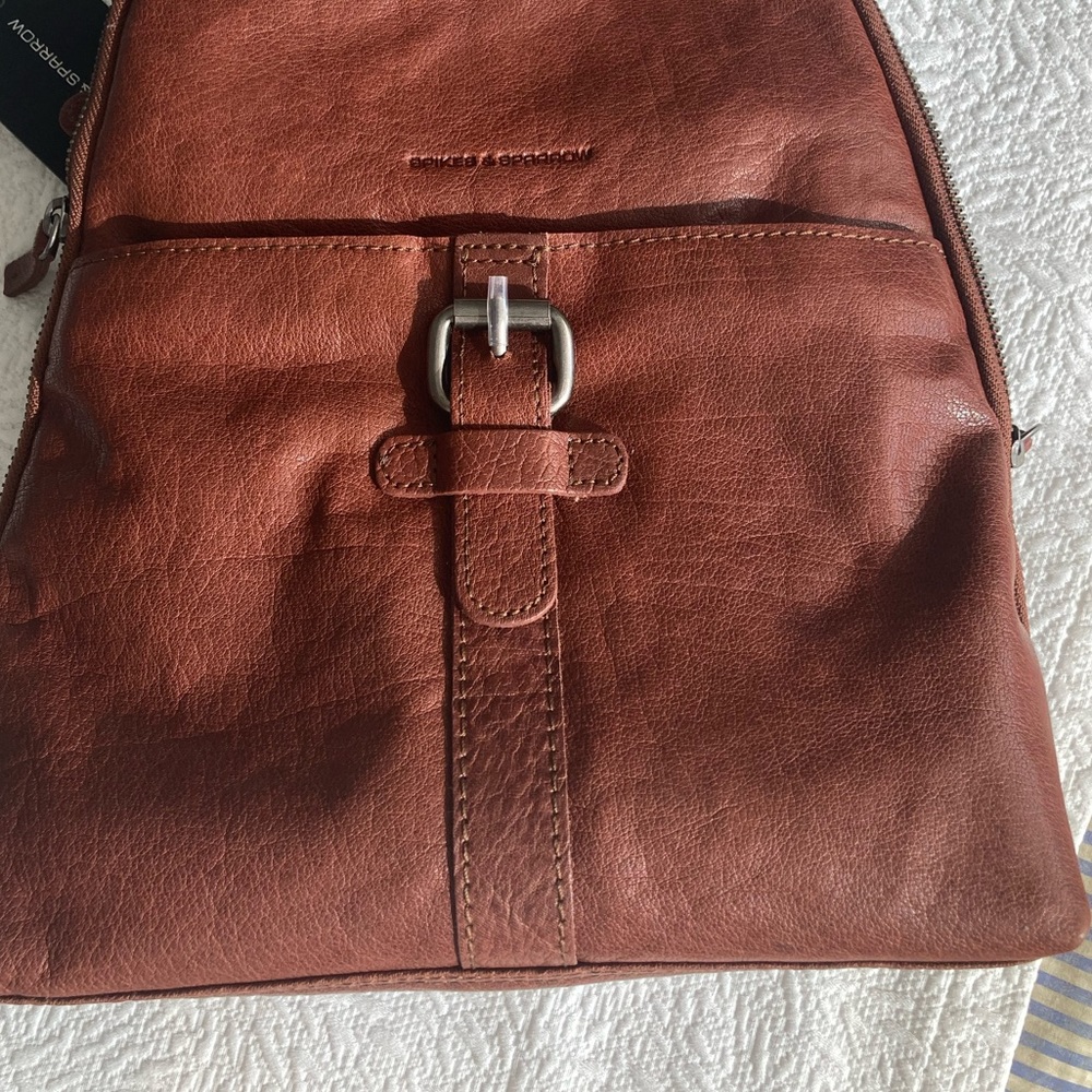 Spikes & Sparrows IPad Backpack Leather New